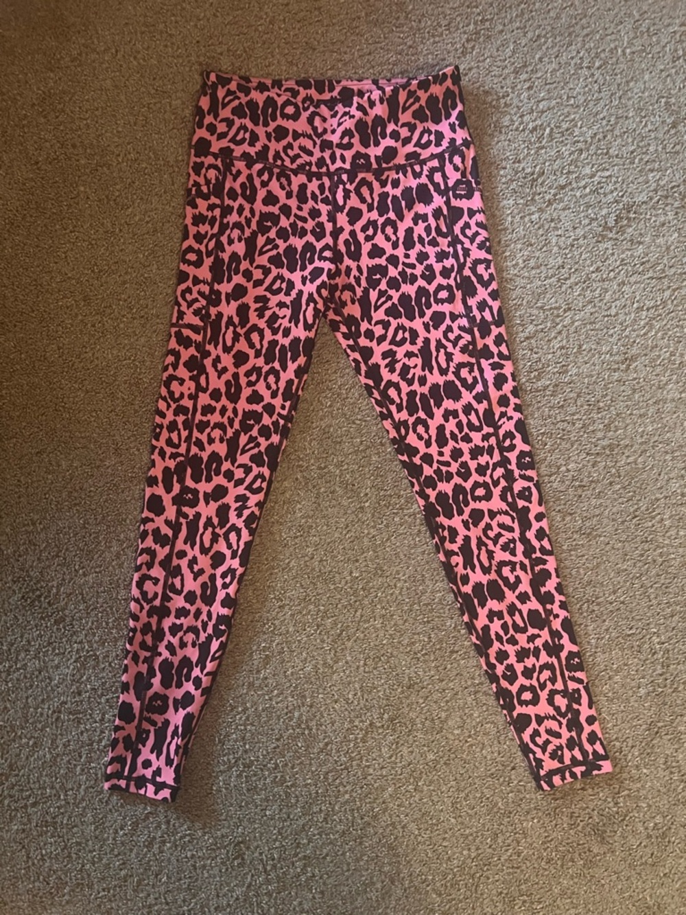 Pink Leopard Print Leggings